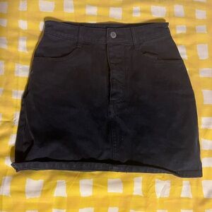 John Galt black jean skirt